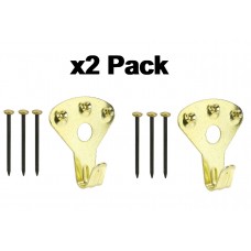 Brass Plated Picture Hook 3 pin